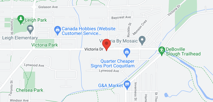 map of 960 VICTORIA DRIVE